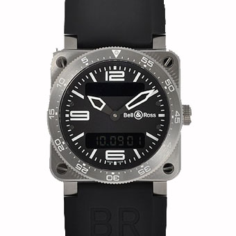 BELL＆ROSS ベル&ロス スーパーコピー BR03-88 Type Aviation クロノグラフ クォーツ ブラック